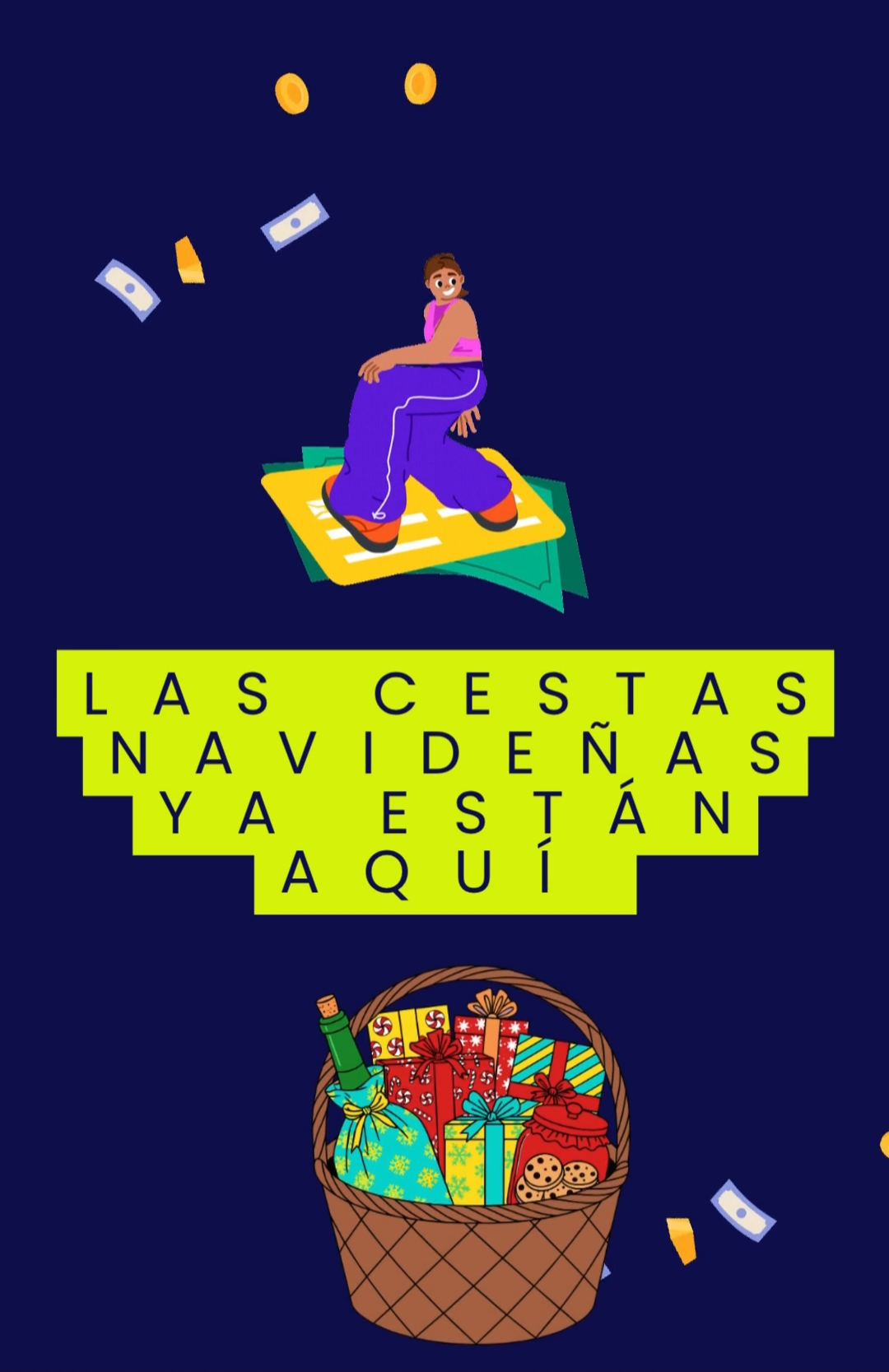 Cestas solidarias de Navidad en el IES Ibaialde