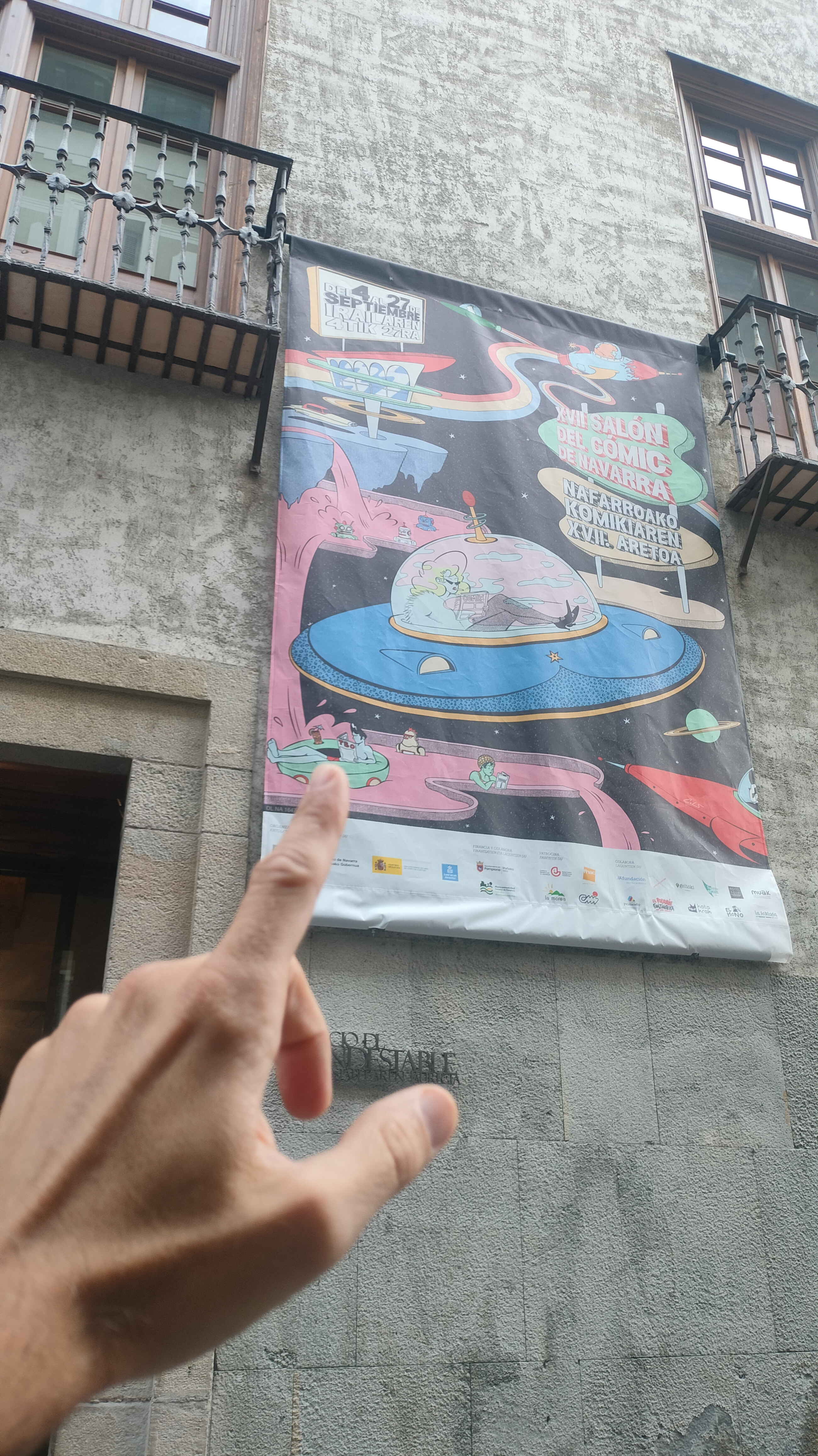 Los alumnos de Ibaialde visitaron el Salón del Cómic, acompañados de su profesor Mikel Roncal
